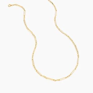 J. Crew NEW 32” Demi-fine 14k gold-plated long multi-link necklace.